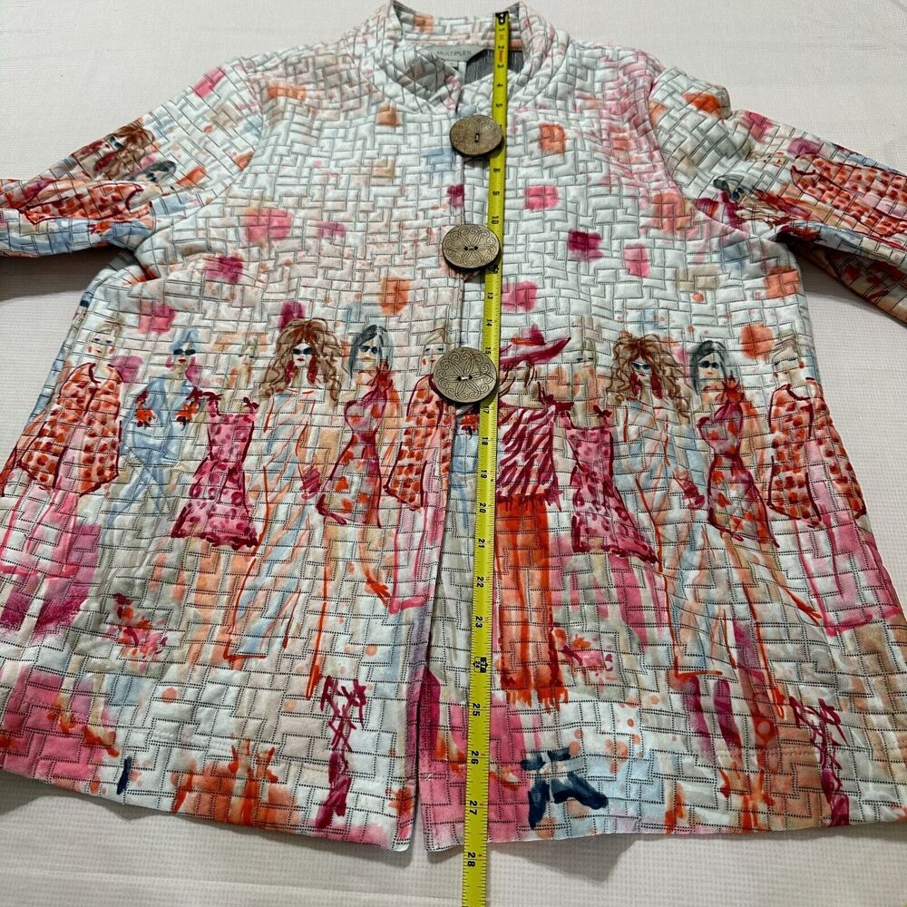 Multiples Camellia Quilted Button Front Petite Ja… - image 6